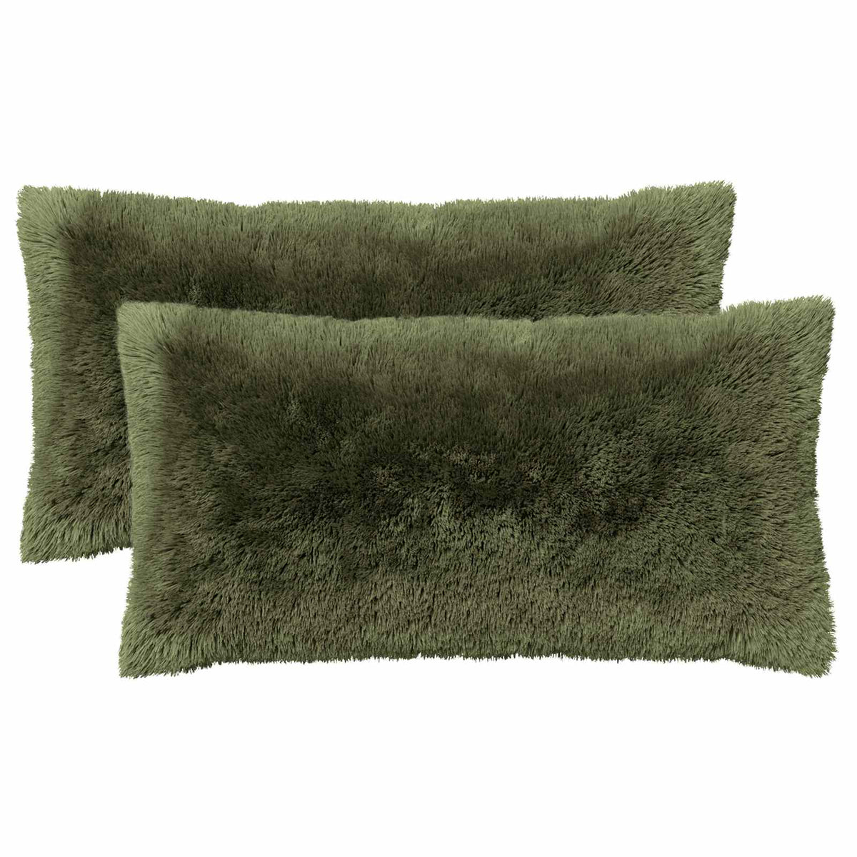 Cuscino con cuscino HEERLEN 2 pz Verde Fleece PV