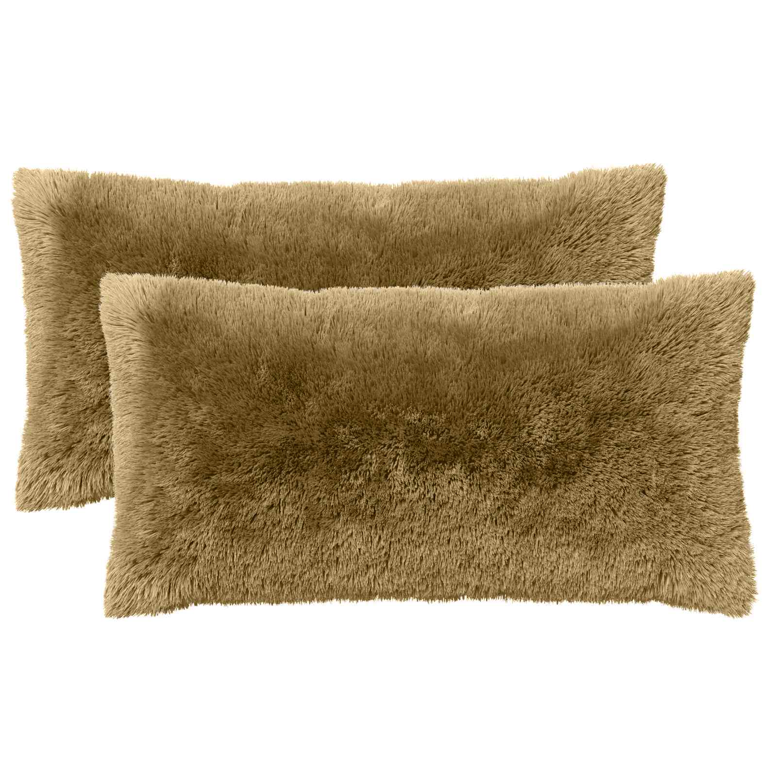 Cuscino con cuscino HEERLEN 2 pz Grigio Chiaro Fleece PV | homemem39