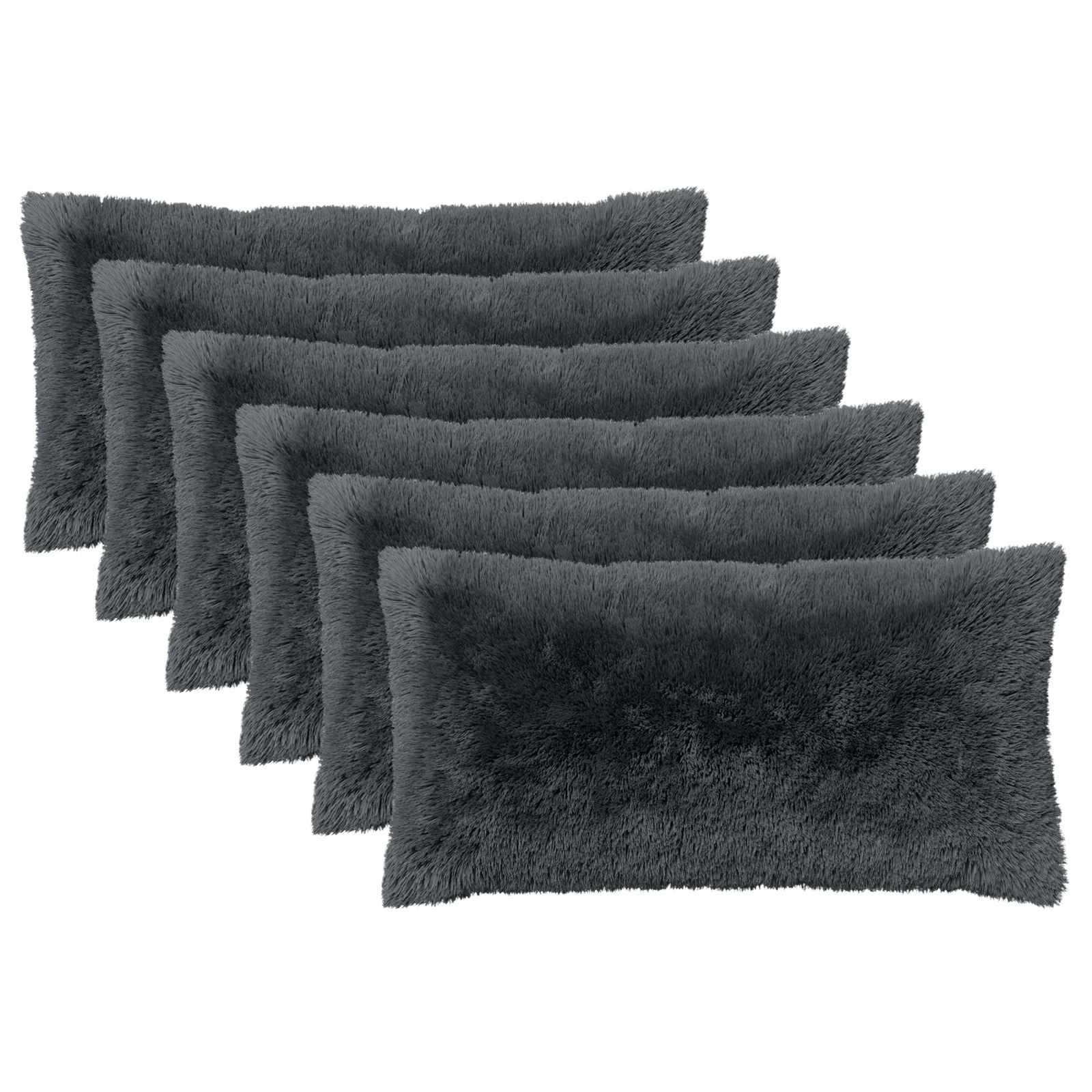 Cuscino con cuscino HEERLEN 2 pz Antracite Fleece PV | homemem39