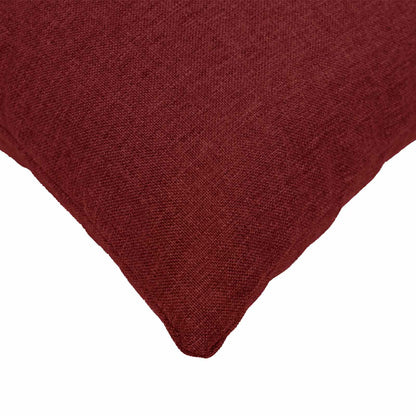 Cuscino con cuscino HEERLEN 2 pz Rosso Vino Tessuto | homemem39
