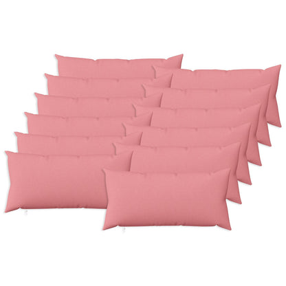 Cuscino da Lanciare 12 pz HEERLEN Rosa 40 x 80 cm Tessuto