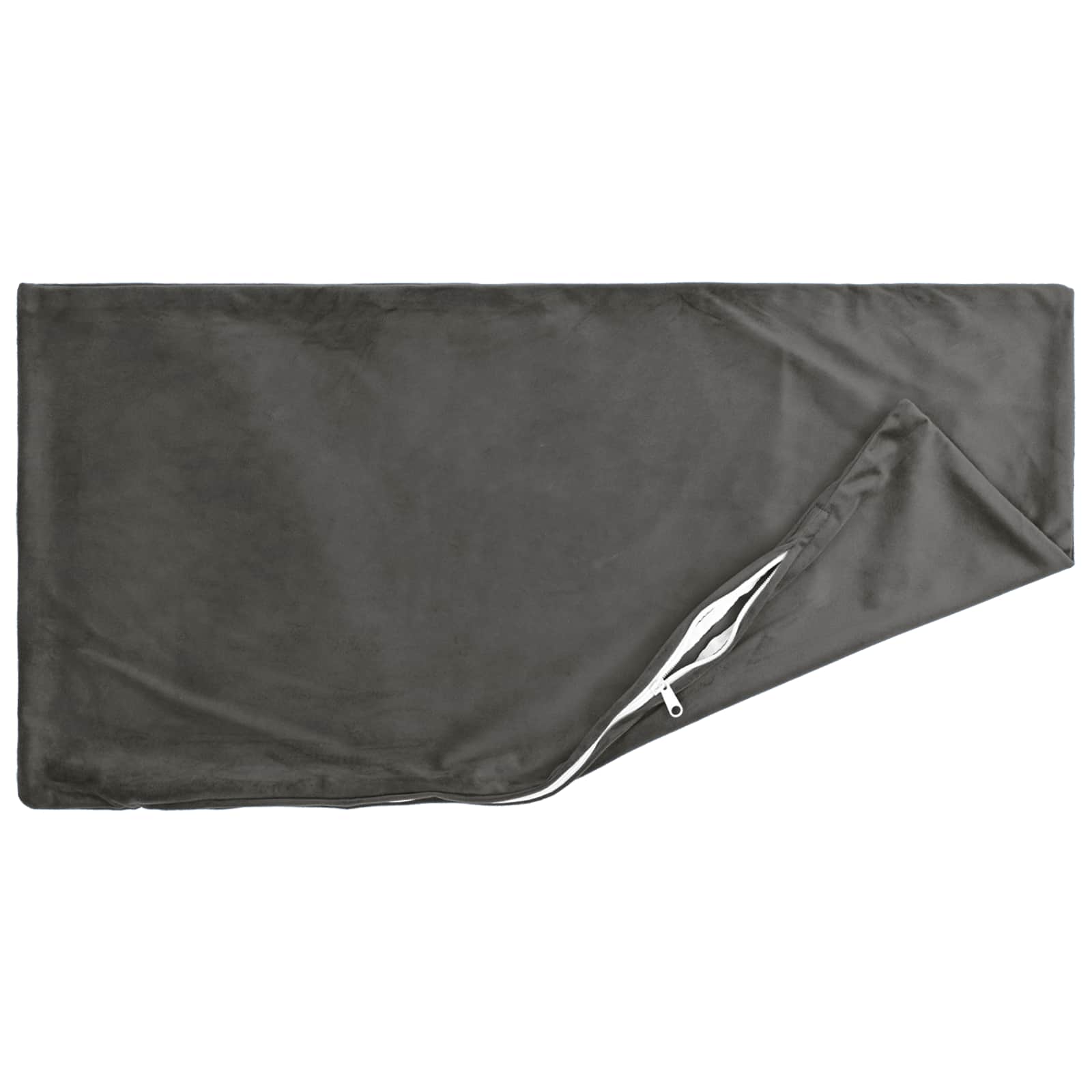 Cuscino con cuscino HEERLEN 2 pz Grigio Scuro Velluto | homemem39