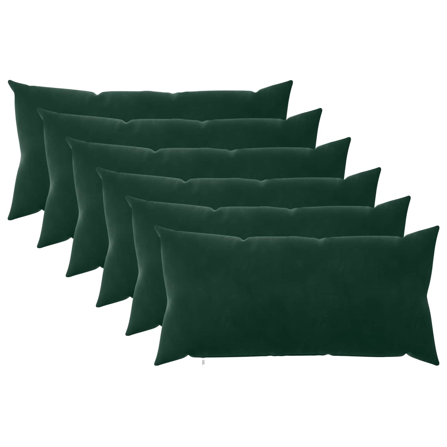 Cuscino con cuscino HEERLEN 6 pz Verde Scuro Velluto | homemem39