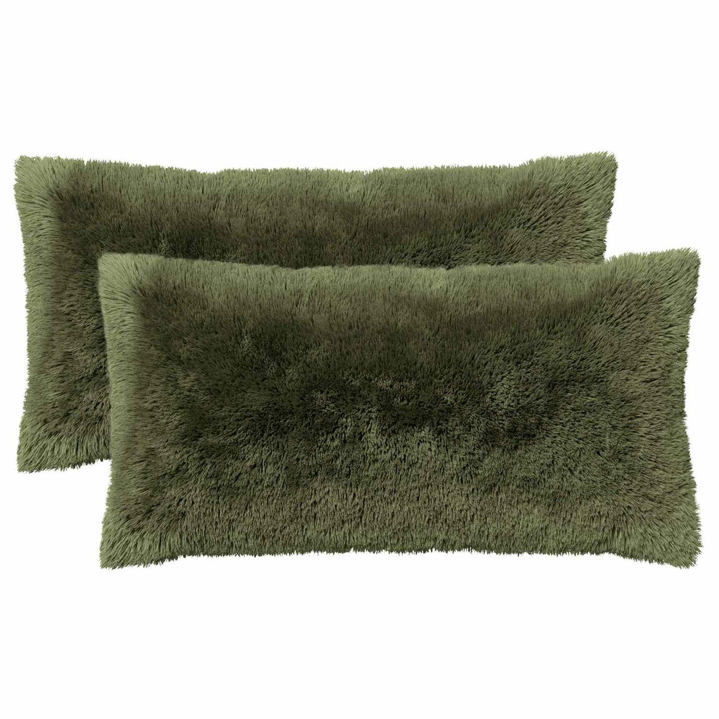 Cuscino con cuscino HEERLEN 2 pz Verde Fleece PV | homemem39