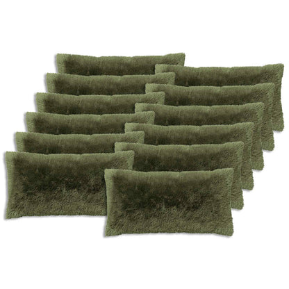 Cuscino con cuscino HEERLEN 12 pz Verde Fleece PV