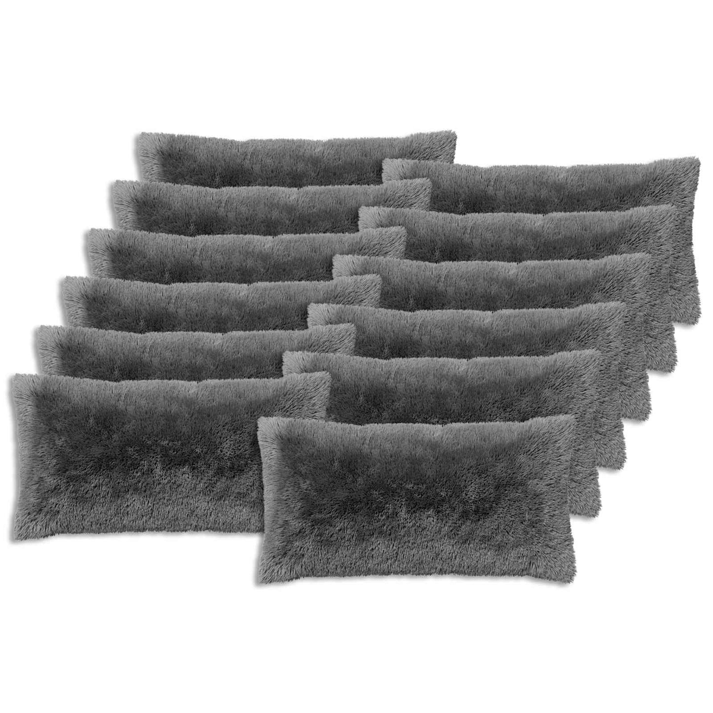Cuscino con cuscino HEERLEN 2 pz Verde chiaro Fleece PV
