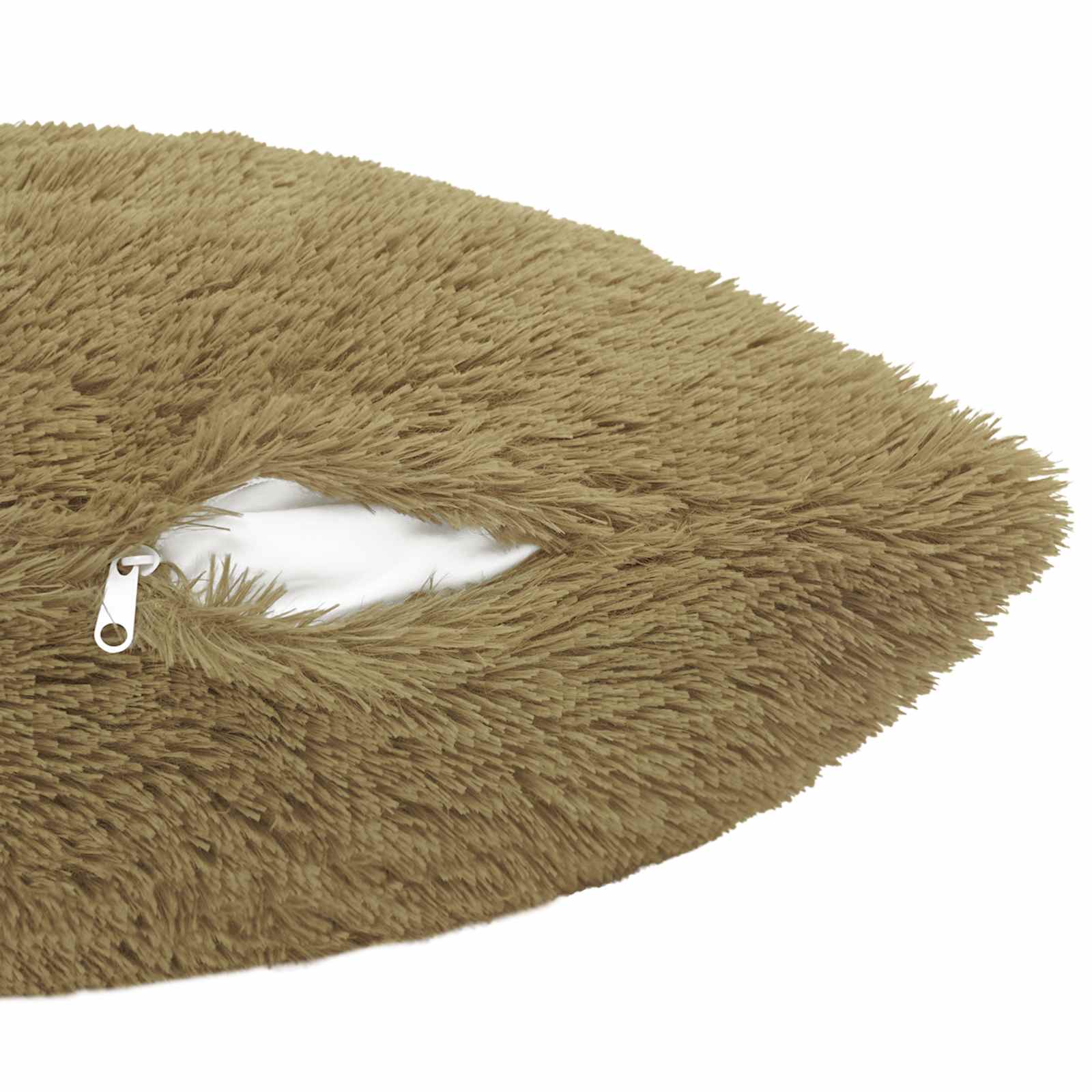 Cuscino con cuscino HEERLEN 2 pz Grigio Chiaro Fleece PV | homemem39