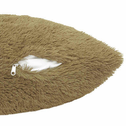 Cuscino con cuscino HEERLEN 2 pz Grigio Chiaro Fleece PV | homemem39