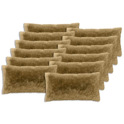Cuscino con cuscino HEERLEN 2 pz Grigio Chiaro Fleece PV | homemem39