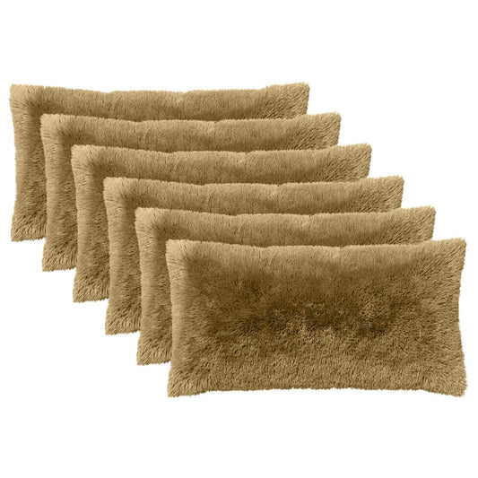 Cuscino con cuscino HEERLEN 6 pz Grigio Chiaro Fleece PV | homemem39