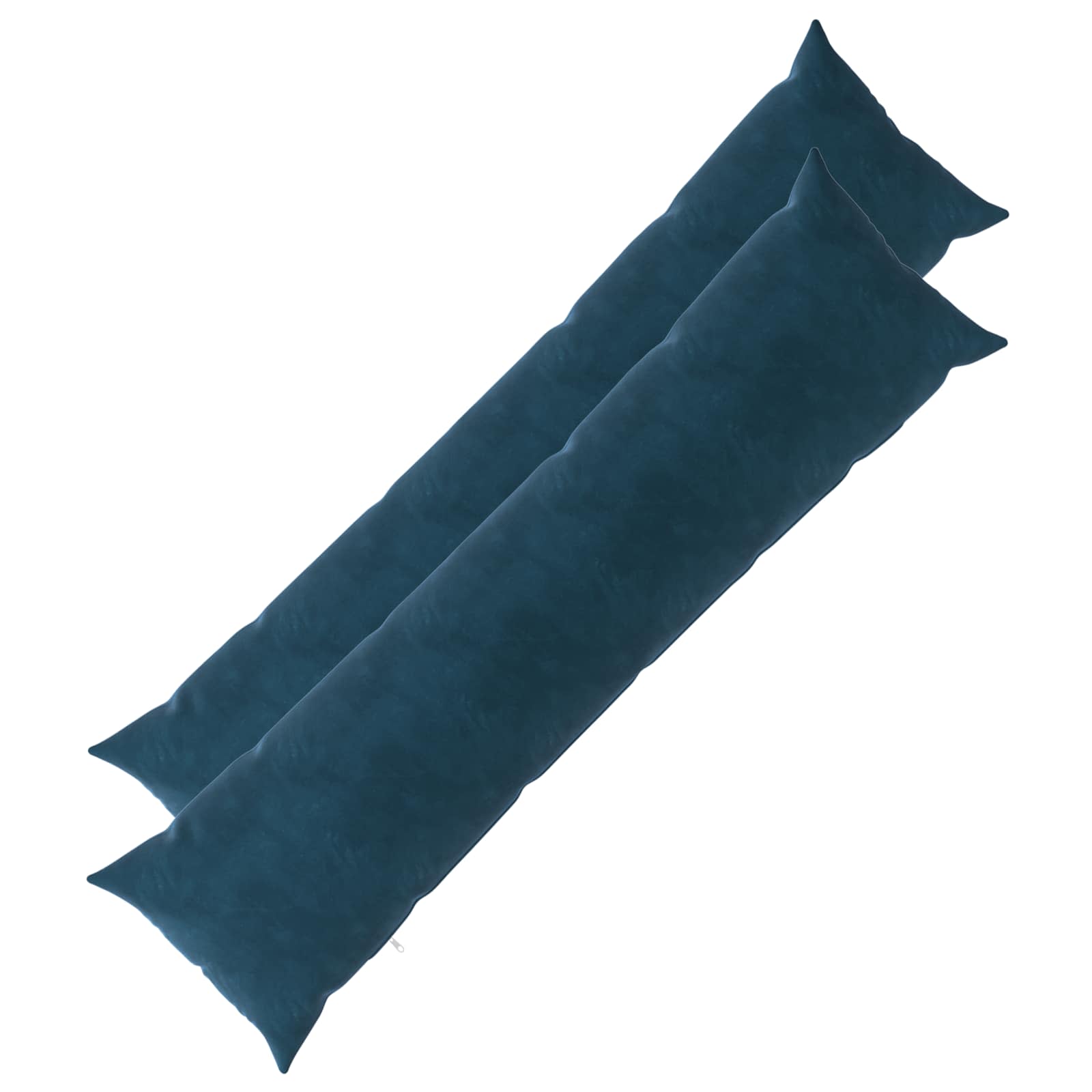 Cuscino con cuscino HEERLEN 2 pz Blu Velluto | homemem39