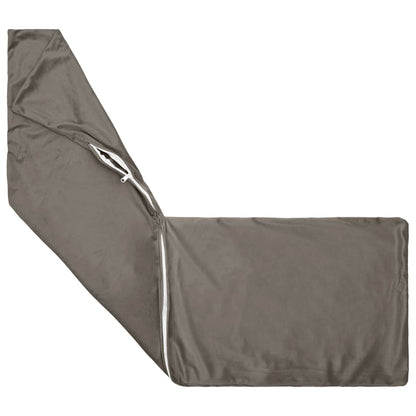 Cuscino con cuscino HEERLEN 2 pz Grigio Chiaro Velluto | homemem39