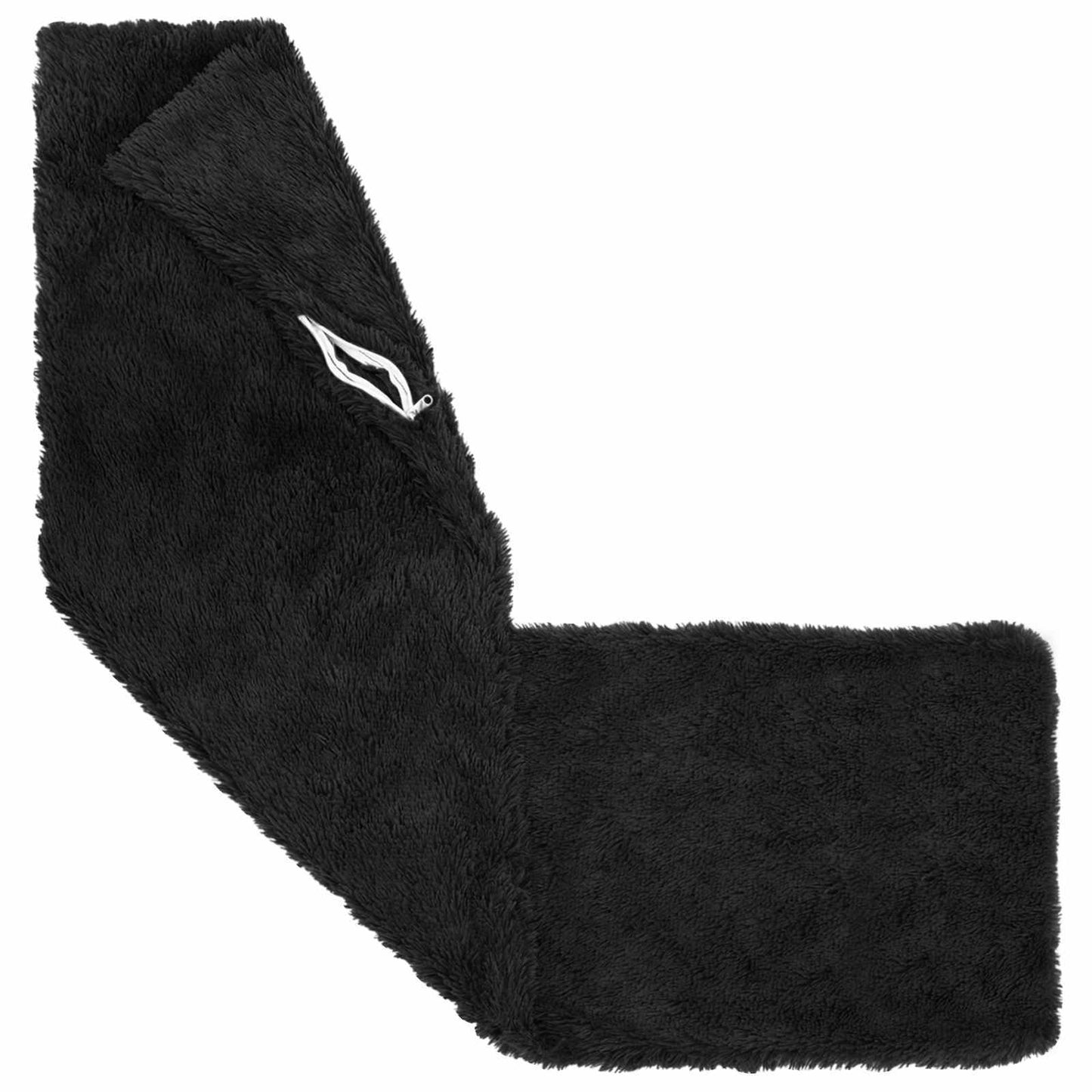 Cuscino con cuscino HEERLEN 2 pz Nero Fleece PV | homemem39
