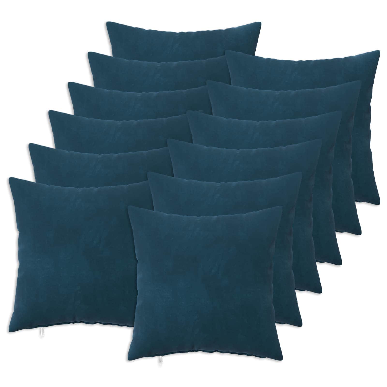 Cuscino con cuscino HEERLEN 12 pz Blu Velluto | homemem39