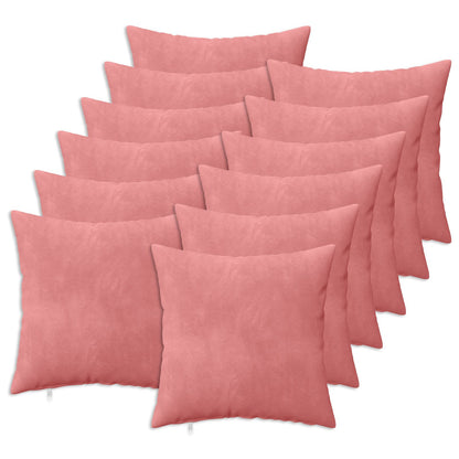 Cuscino con cuscino HEERLEN 12 pz Rosa Velluto | homemem39