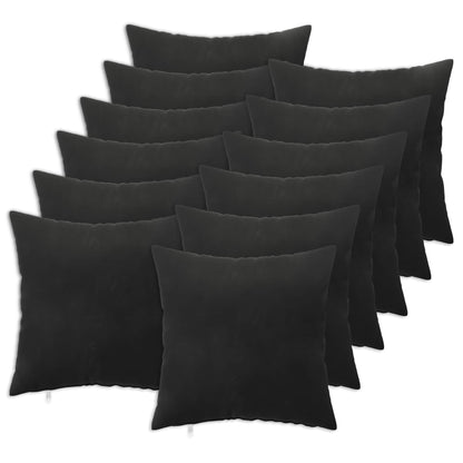 Cuscino con cuscino HEERLEN 12 pz Nero Velluto | homemem39