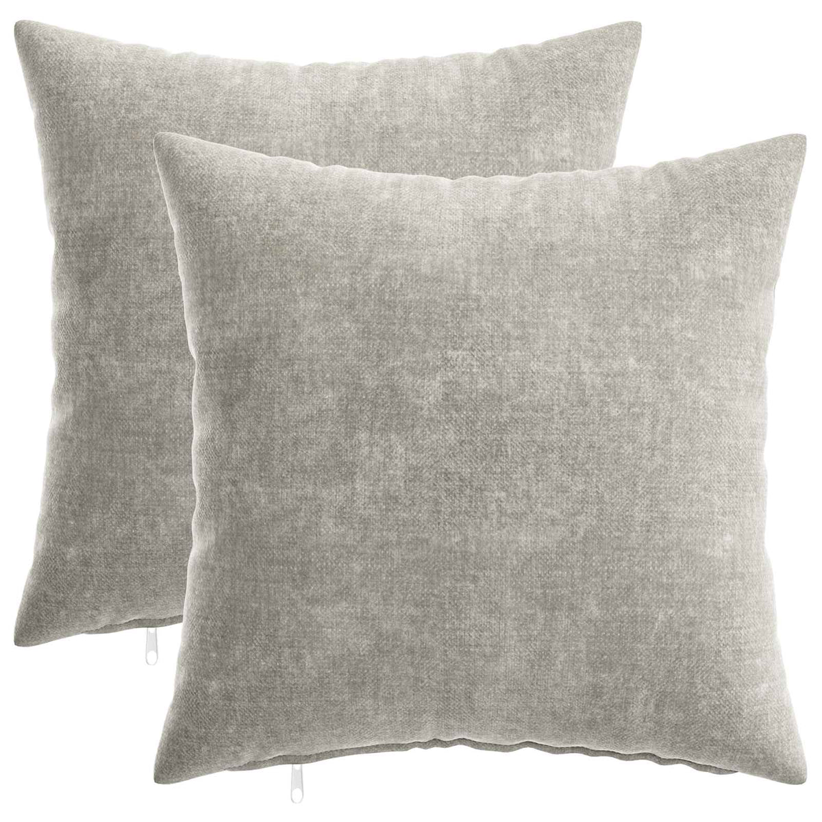 Cuscino da Lanciare 2 pz HEERLEN Grigio Chiaro 45 x 45 cm
