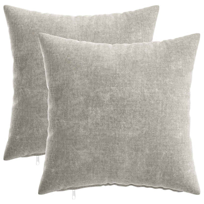Cuscino da Lanciare 2 pz HEERLEN Grigio Chiaro 45 x 45 cm