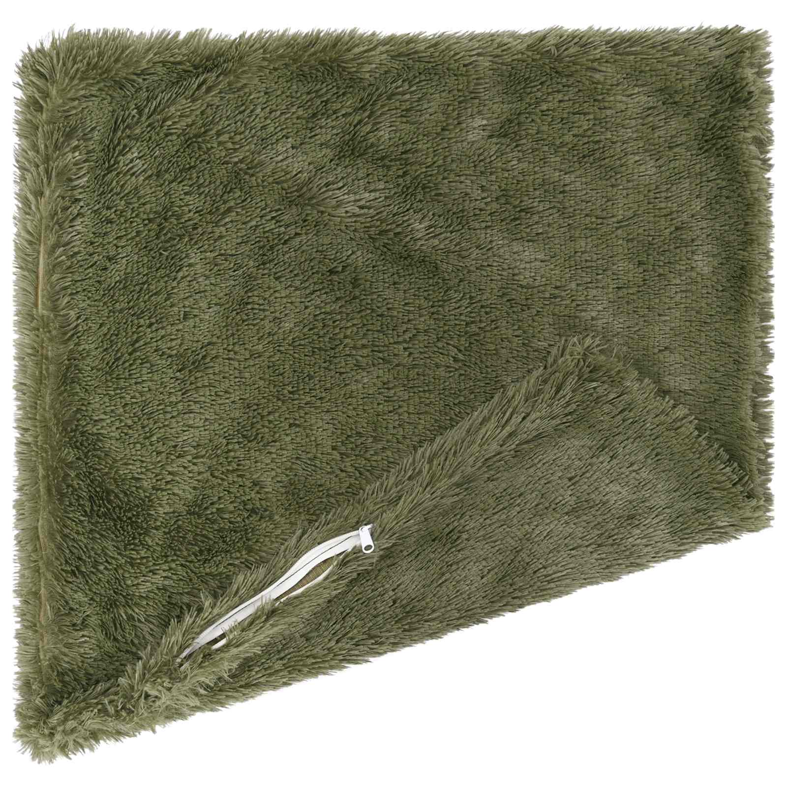 Cuscino con cuscino HEERLEN 2 pz Verde Fleece PV | homemem39
