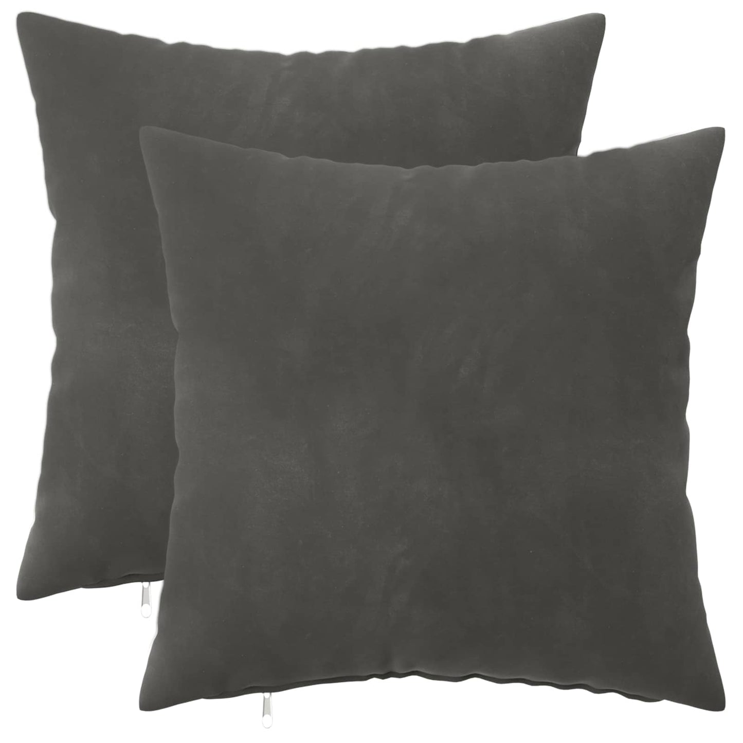 Cuscino con cuscino HEERLEN 2 pz Grigio Scuro Velluto | homemem39