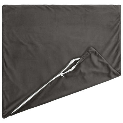 Cuscino con cuscino HEERLEN 6 pz Grigio Scuro Velluto | homemem39