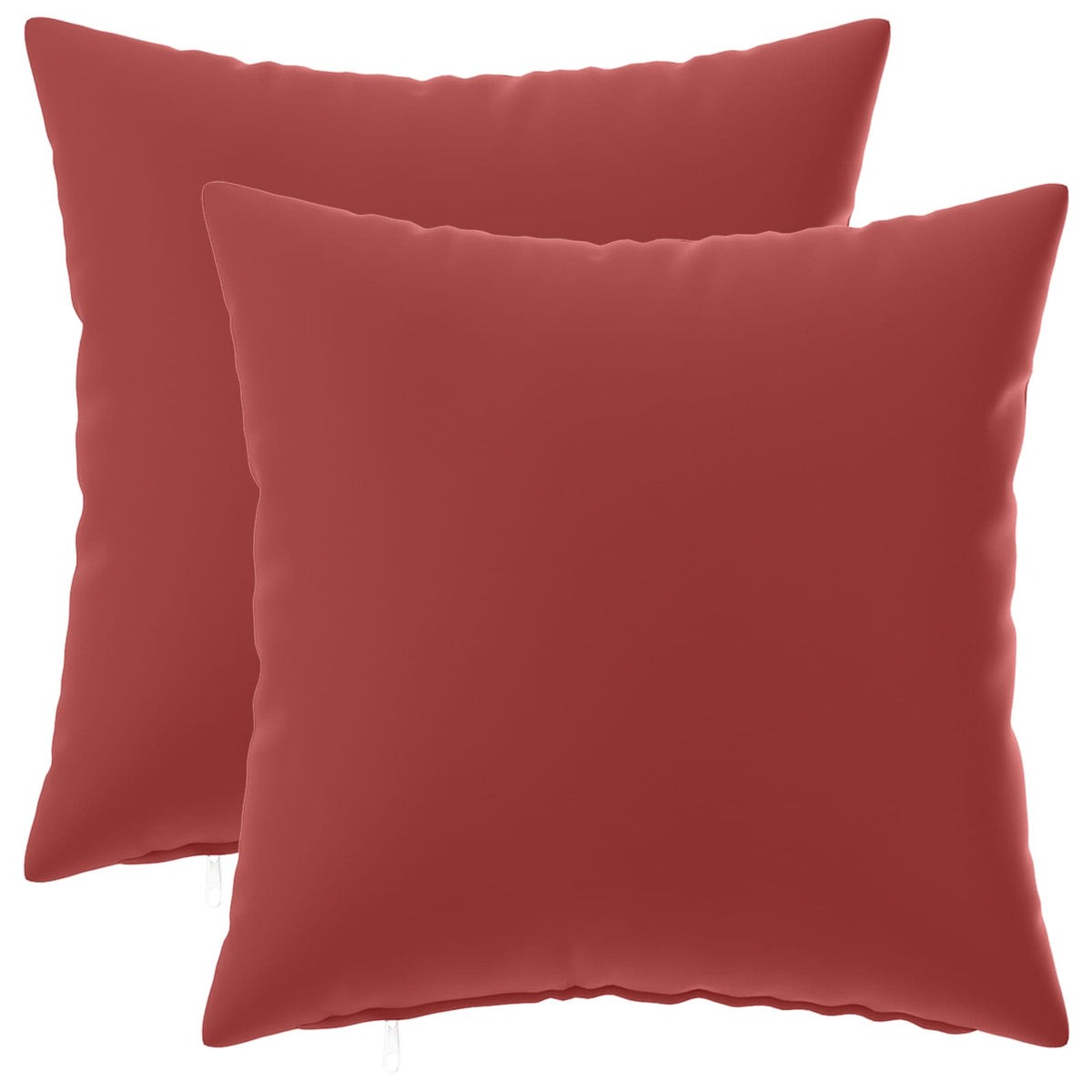 Cuscino con cuscino HEERLEN 2 pz Rosso Vino Poliestere | homemem39