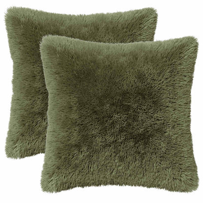 Cuscino con cuscino HEERLEN 6 pz Verde Fleece PV | homemem39