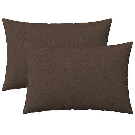 Cuscino con cuscino HEERLEN 2 pz Tortora Tessuto | homemem39
