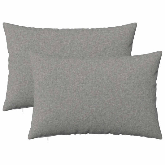 Cuscino con cuscino HEERLEN 2 pz Grigio Nuvola Tessuto | homemem39