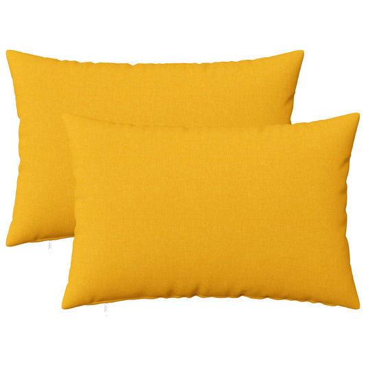 Cuscino con cuscino HEERLEN 2 pz Giallo Chiaro Tessuto