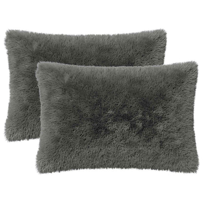 Cuscino con cuscino HEERLEN 2 pz Verde chiaro Fleece PV
