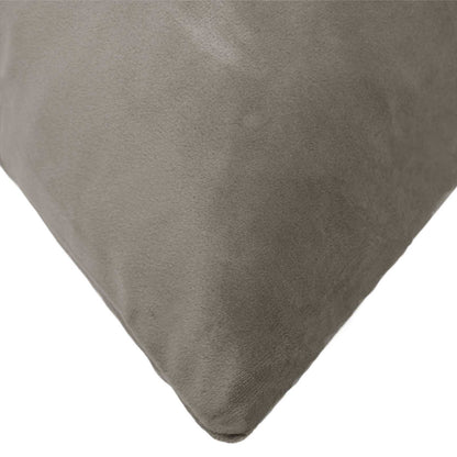 Cuscino con cuscino HEERLEN 2 pz Grigio Chiaro Velluto | homemem39