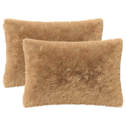 Cuscino con cuscino HEERLEN 2 pz Tortora Fleece PV | homemem39