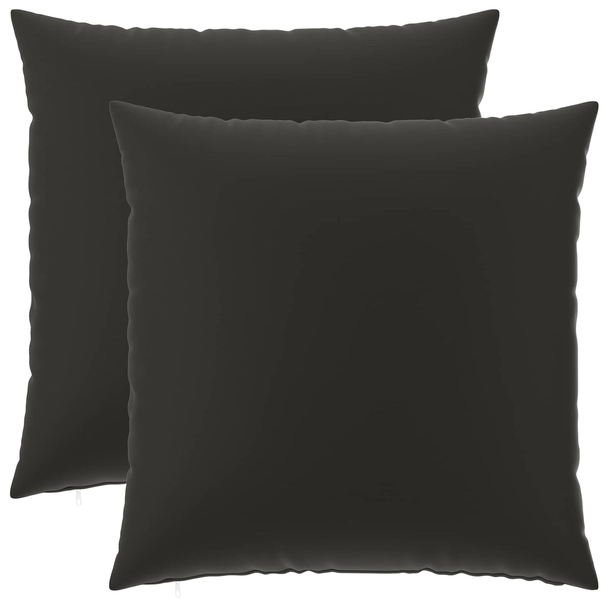 Cuscino 2 pz HEERLEN Nero 55 x 55 cm Poliestere