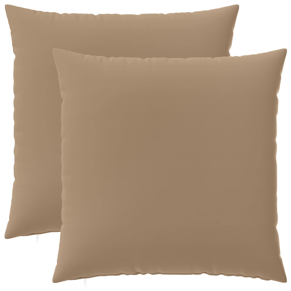 Cuscino 2 pz HEERLEN Tortora 55 x 55 cm Poliestere