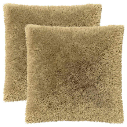 Cuscino con cuscino HEERLEN 2 pz Grigio Chiaro Fleece PV | homemem39