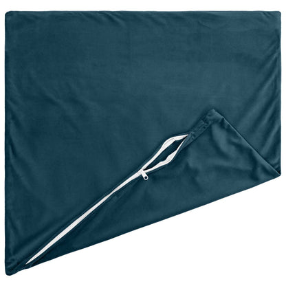Cuscino con cuscino HEERLEN 2 pz Blu Velluto | homemem39