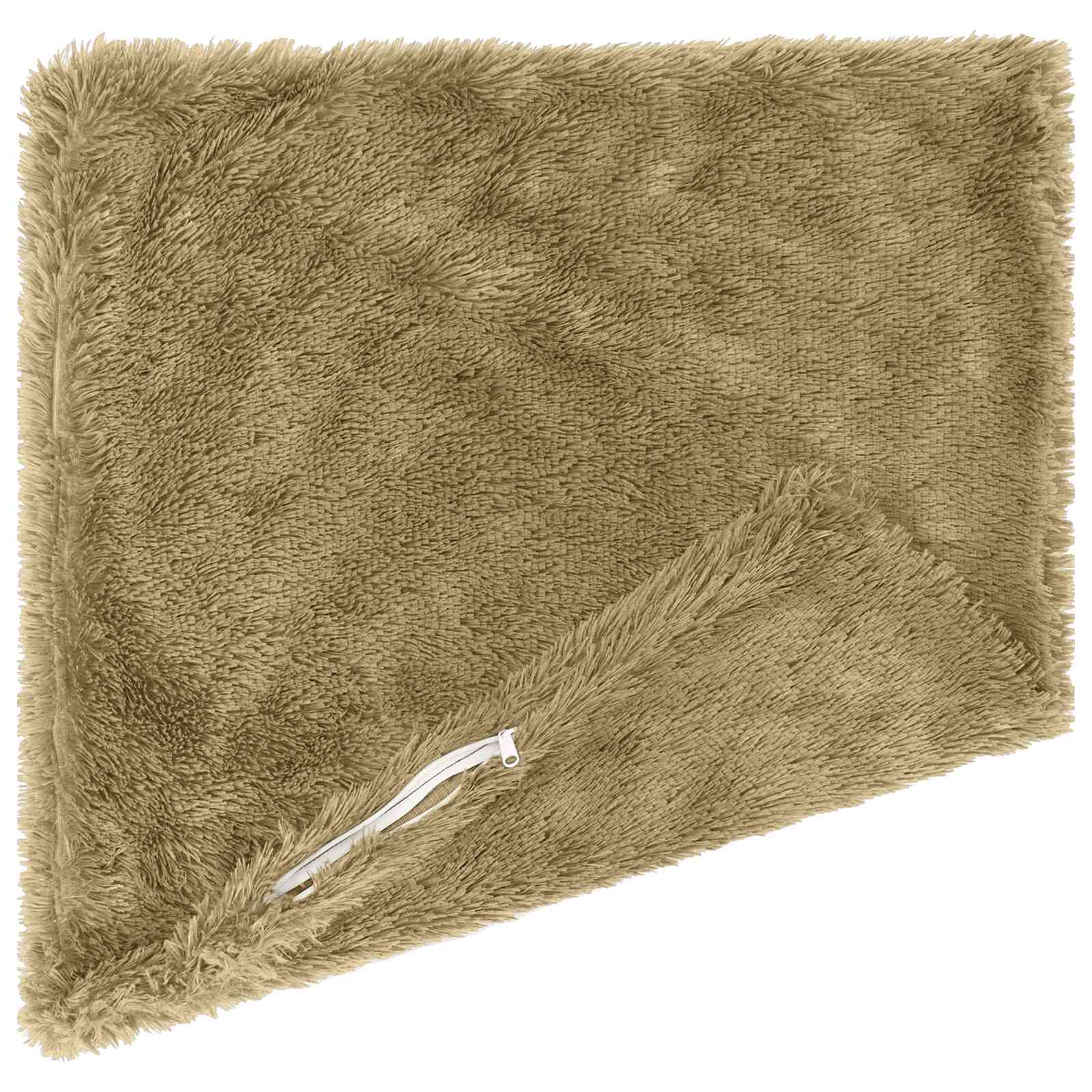 Cuscino con cuscino HEERLEN 2 pz Grigio Chiaro Fleece PV | homemem39