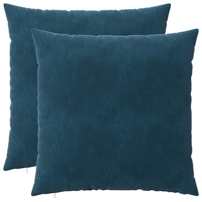 Cuscino con cuscino HEERLEN 2 pz Blu Velluto