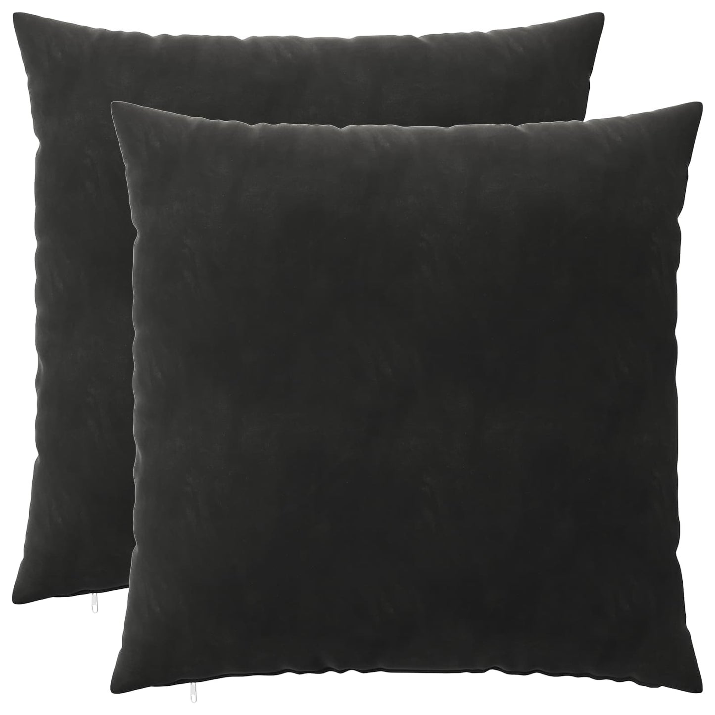 Cuscino con cuscino HEERLEN 2 pz Nero Velluto
