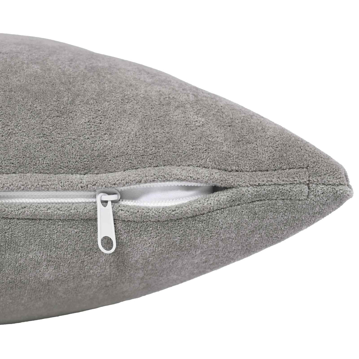 Cuscino HEERLEN 2 pz Grigio Chiaro Fleece in microfibra | homemem39