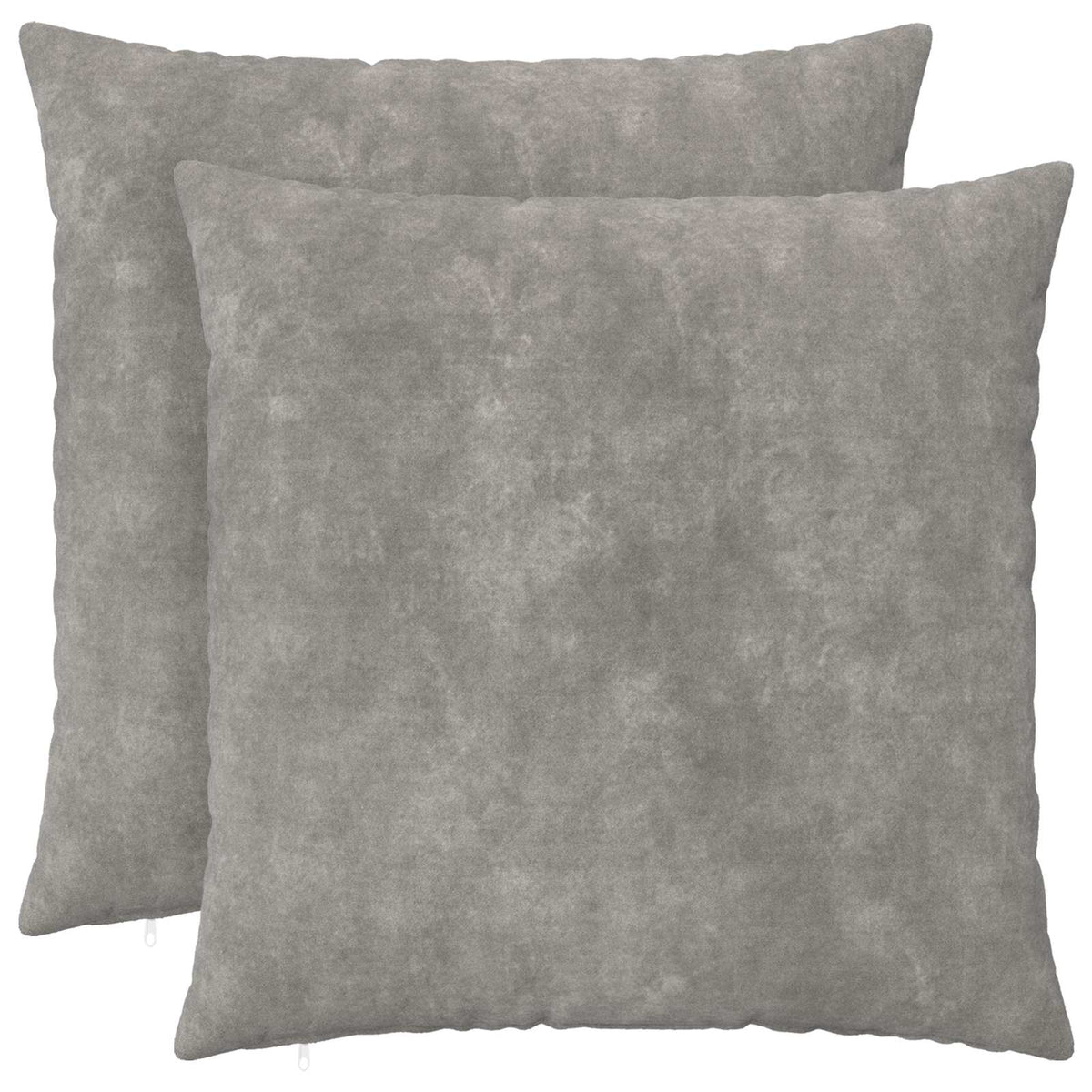 Cuscino HEERLEN 2 pz Grigio Chiaro Fleece in microfibra | homemem39