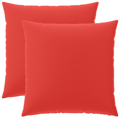 Cuscino 2 pz HEERLEN Rosso 80 x 80 cm Poliestere