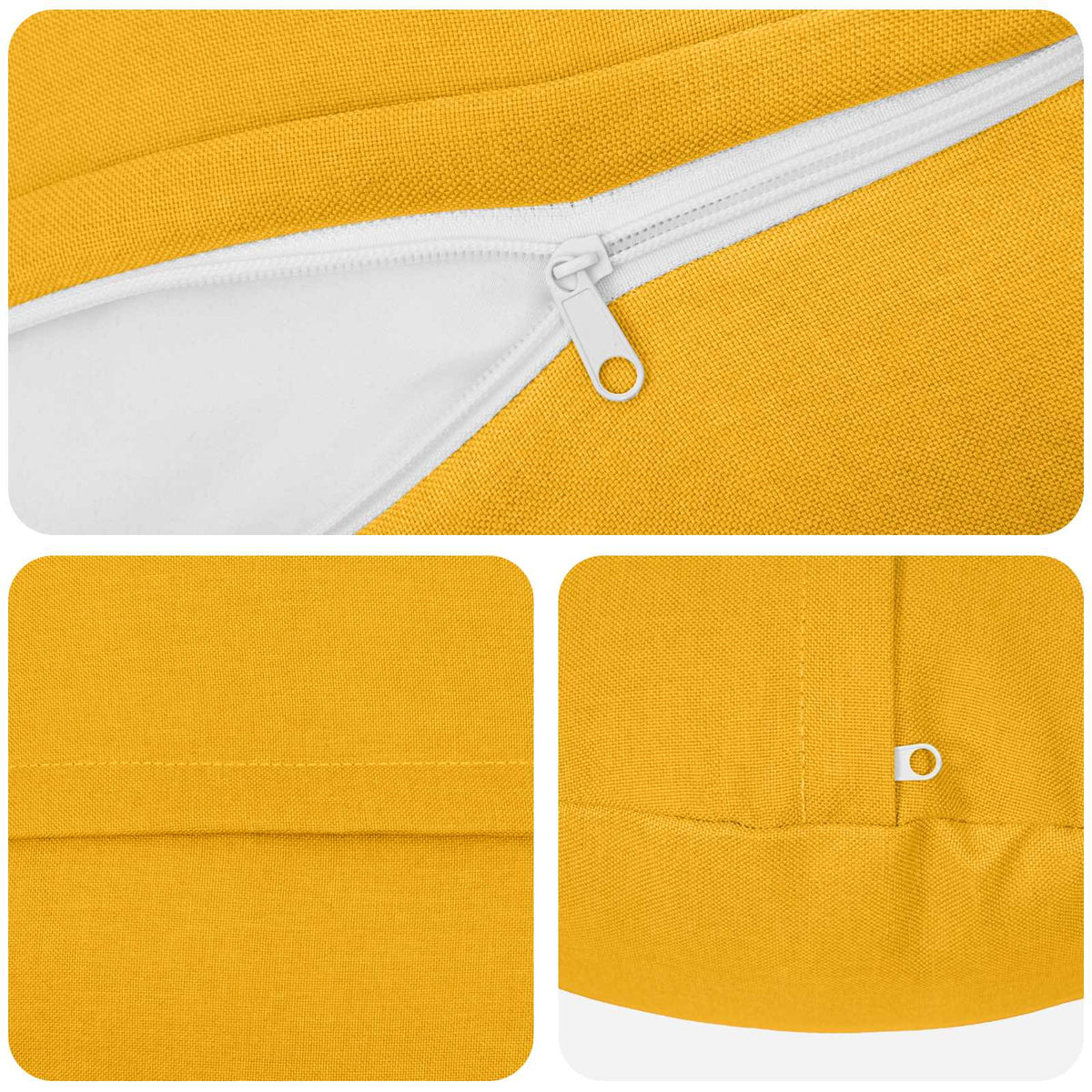 Cuscino da Lanciare 6 pz HEERLEN Chiaro Ø 30 cm Tessuto