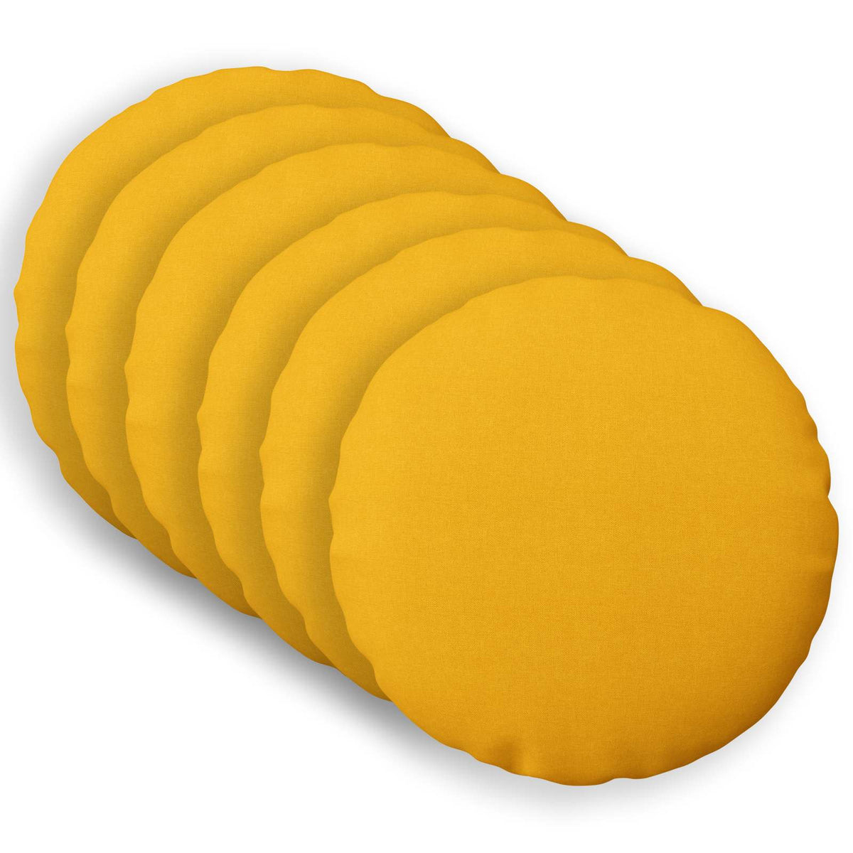Cuscino da Lanciare 6 pz HEERLEN Chiaro Ø 30 cm Tessuto