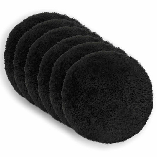 Cuscino con cuscino HEERLEN 2 pz Nero Fleece PV | homemem39
