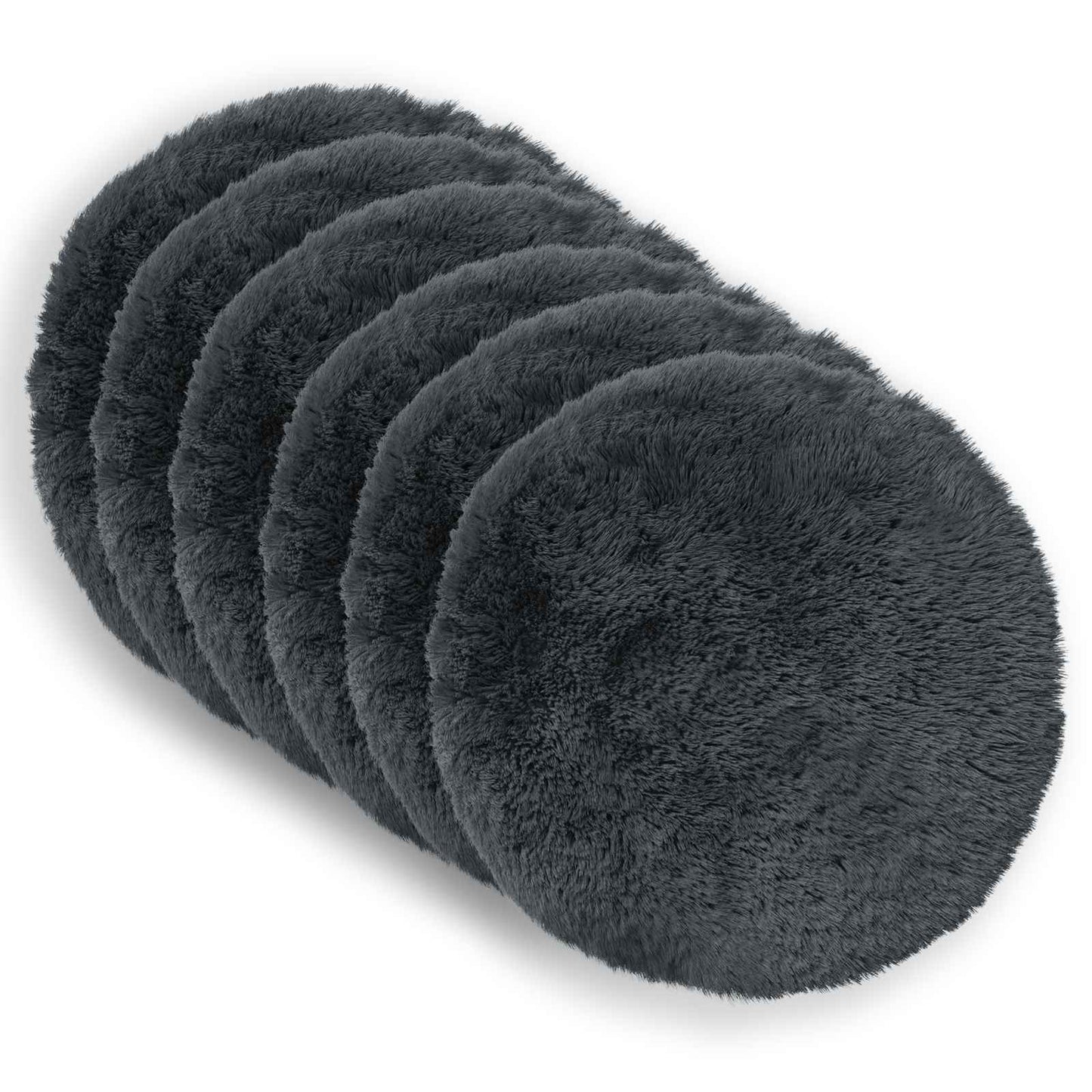 Cuscino con cuscino HEERLEN 2 pz Antracite Fleece PV | homemem39