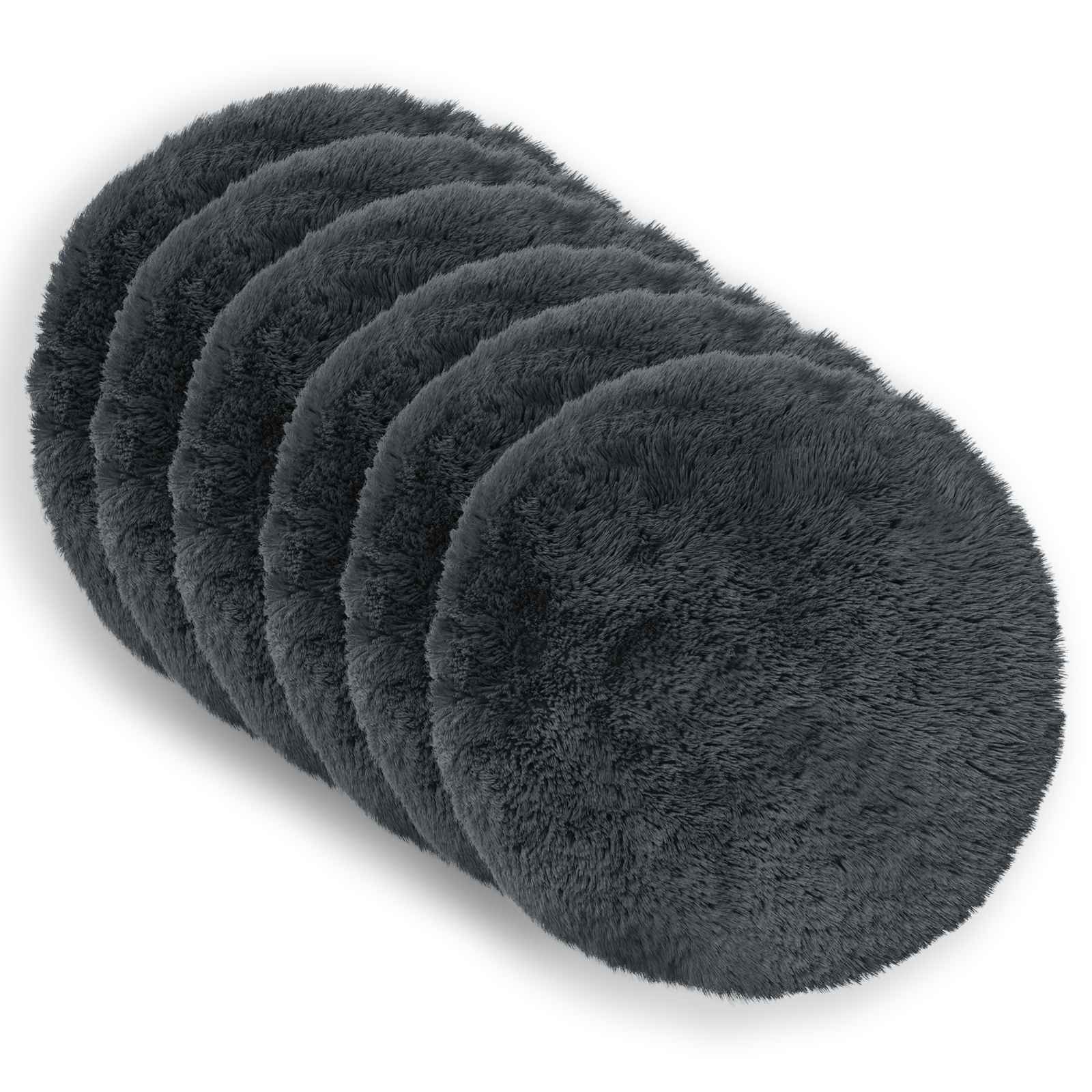Cuscino con cuscino HEERLEN 2 pz Antracite Fleece PV | homemem39