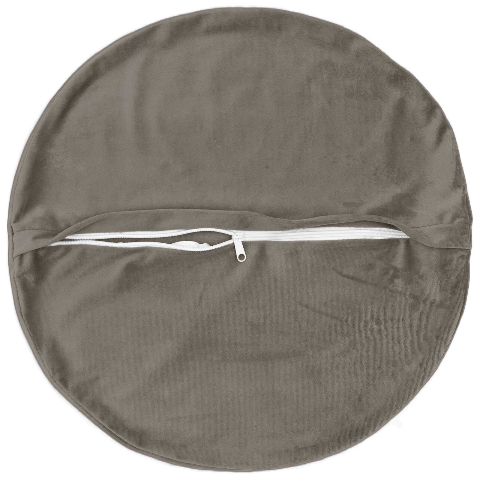 Cuscino con cuscino HEERLEN 6 pz Grigio Chiaro Velluto | homemem39