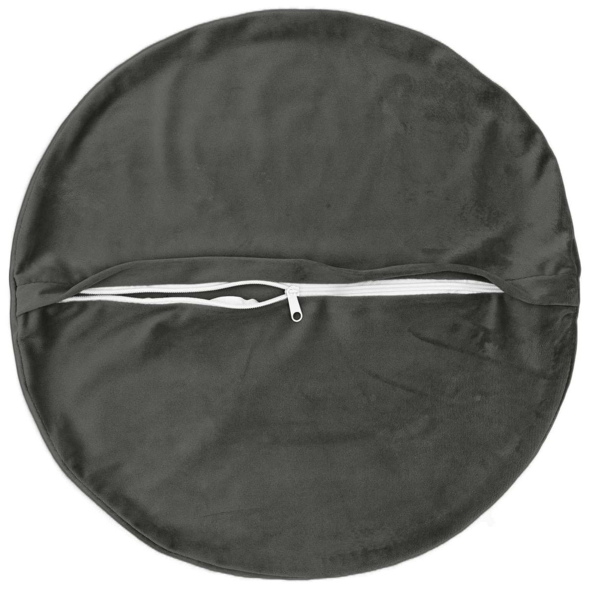 Cuscino con cuscino HEERLEN 2 pz Grigio Scuro Velluto